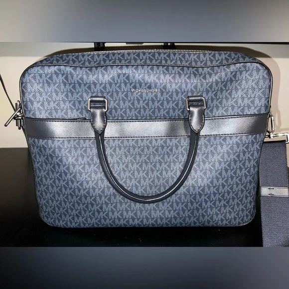 Michael Kors Harrison Front Zip Briefcase Men